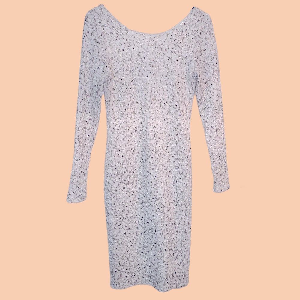 White and gold dress
